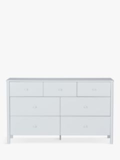 John Lewis Spindle 7 Drawer Chest, Grey