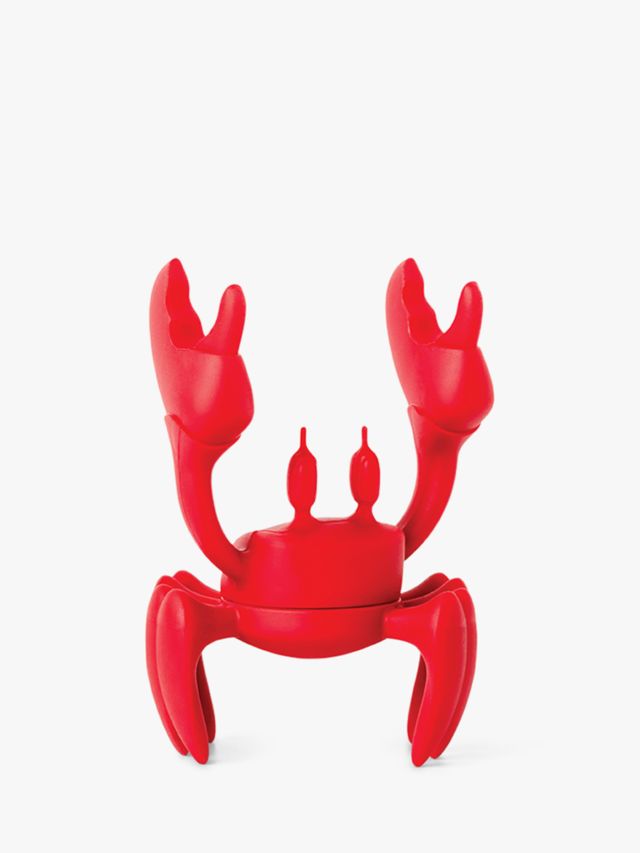 OTOTO Silicone Crab Steam Release & Spoon Holder, Red