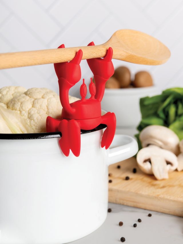 NEW! Red Crab Spoon Holder Steam Releaser- Ototo