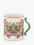 William Morris At Home Festive Peacocks Mug, 325ml, Multi