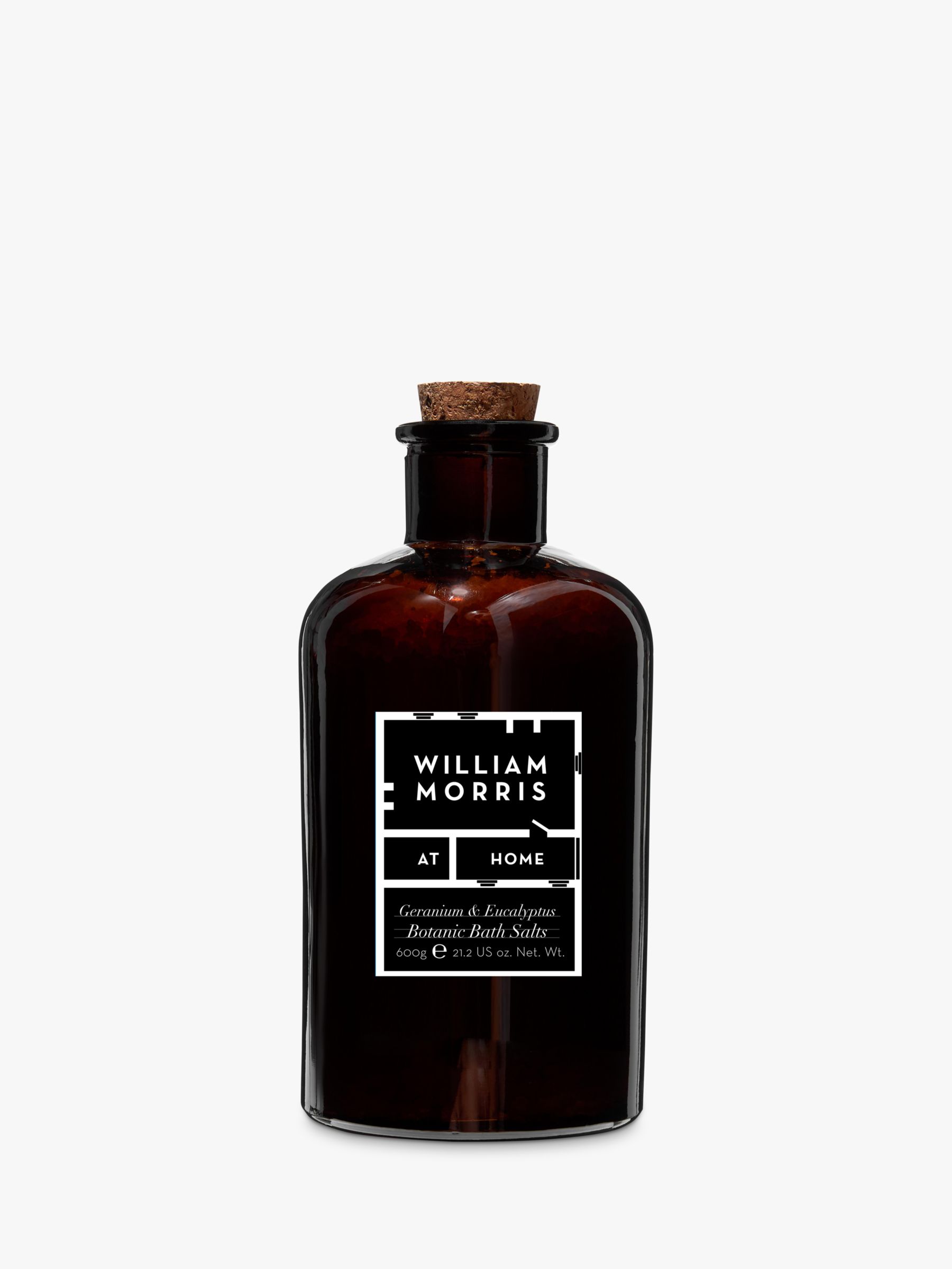 William Morris At Home Geranium & Eucalyptus Botanic Bath Salts, 600g 1