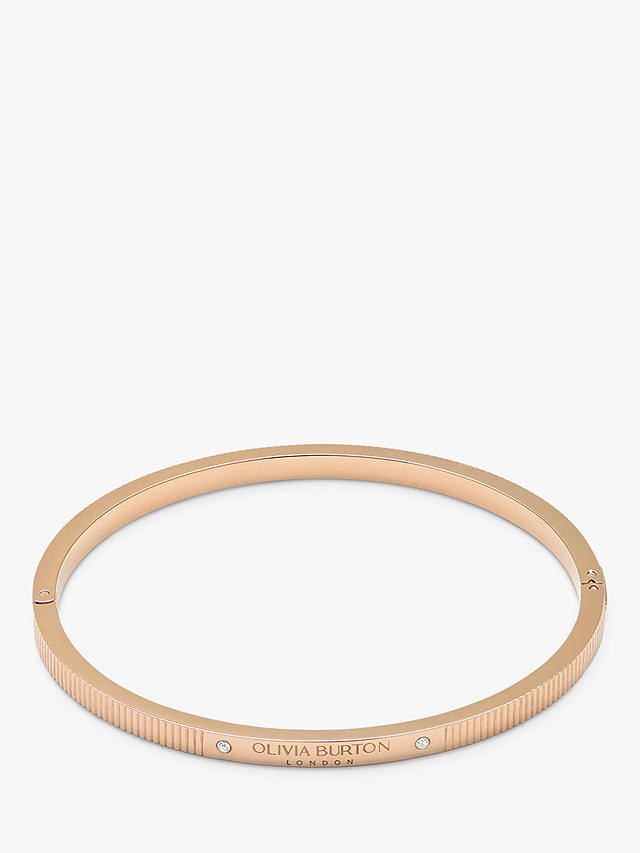 Olivia Burton Linear Bangle Bracelet, Rose Gold