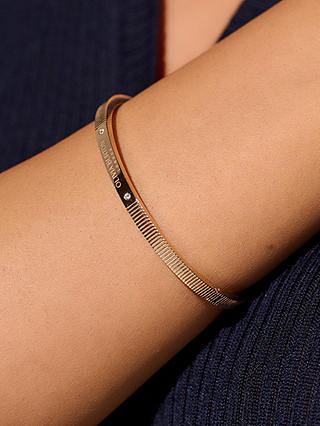 Olivia Burton Linear Bangle Bracelet, Rose Gold