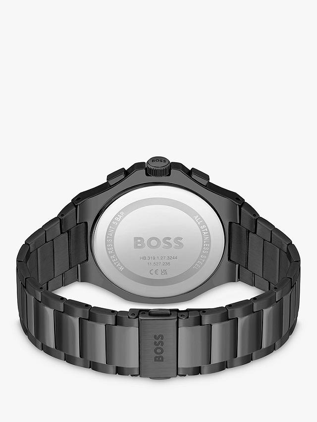 BOSS 1514090 Men's Taper Chronograph Bracelet Strap Watch, Black