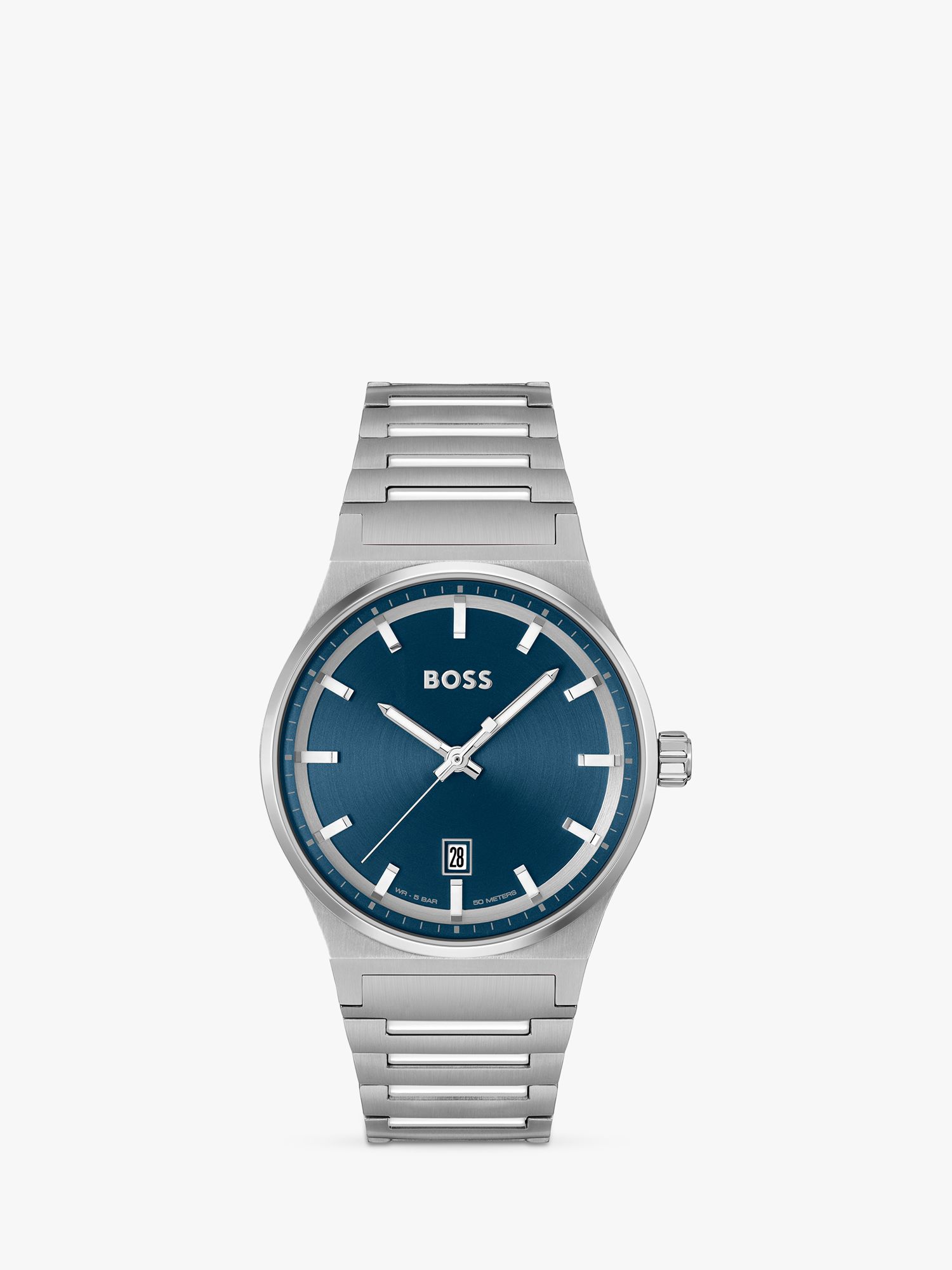 BOSS Men's Candor Bracelet Strap Watch, Blue
