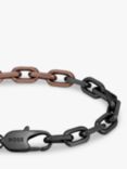 BOSS Men's Chain Two Tone Chain Bracelet, Black/Copper
