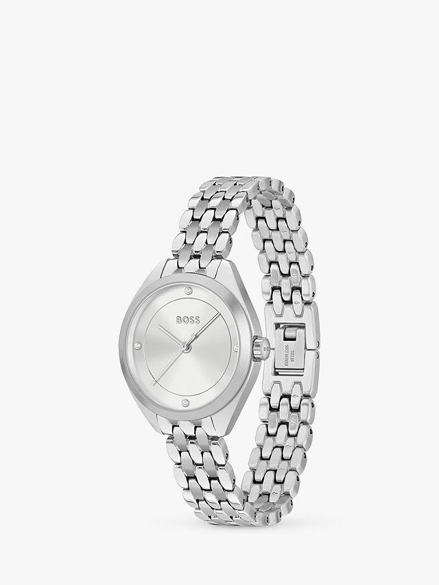 BOSS Women's Mae Bracelet Strap Watch, Silver