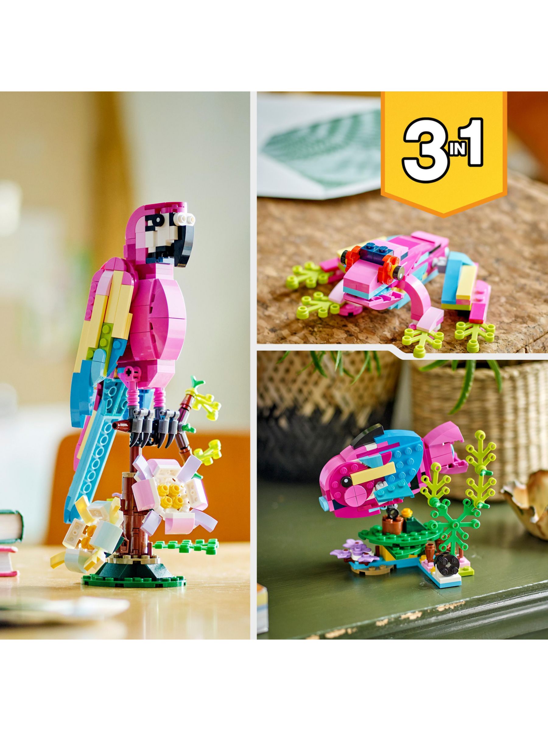 LEGO® Creator 3in1 Exotic Pink Parrot – 31144 – LEGOLAND New York Resort