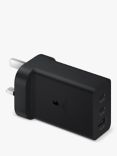 Samsung Trio Universal Power Adapter, USB Type-C & Type-A (No Cable), 65W, Black