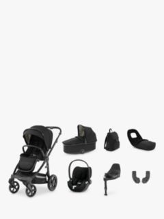 Oyster 3 Pushchair, Carrycot & Cybex Cloud T Car Seat and Accessory Bundle, Pixel