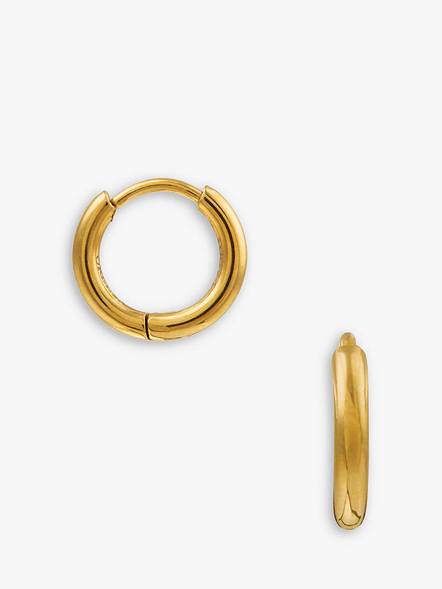 Orelia Luxe Huggie Hoop Earrings, Gold