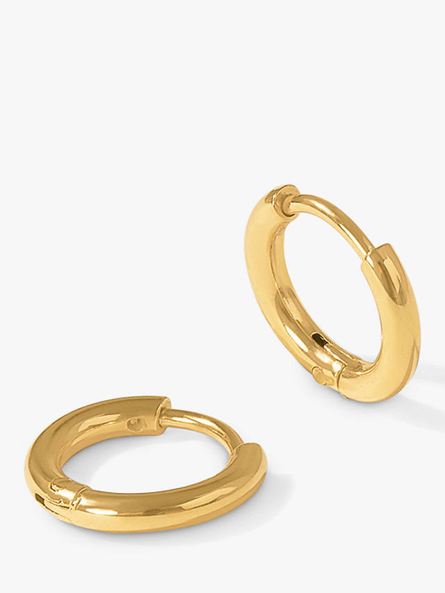Orelia Luxe Huggie Hoop Earrings, Gold