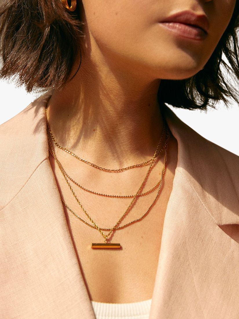 Buy Orelia Luxe Multi Row Layering Chain Necklace Online at johnlewis.com