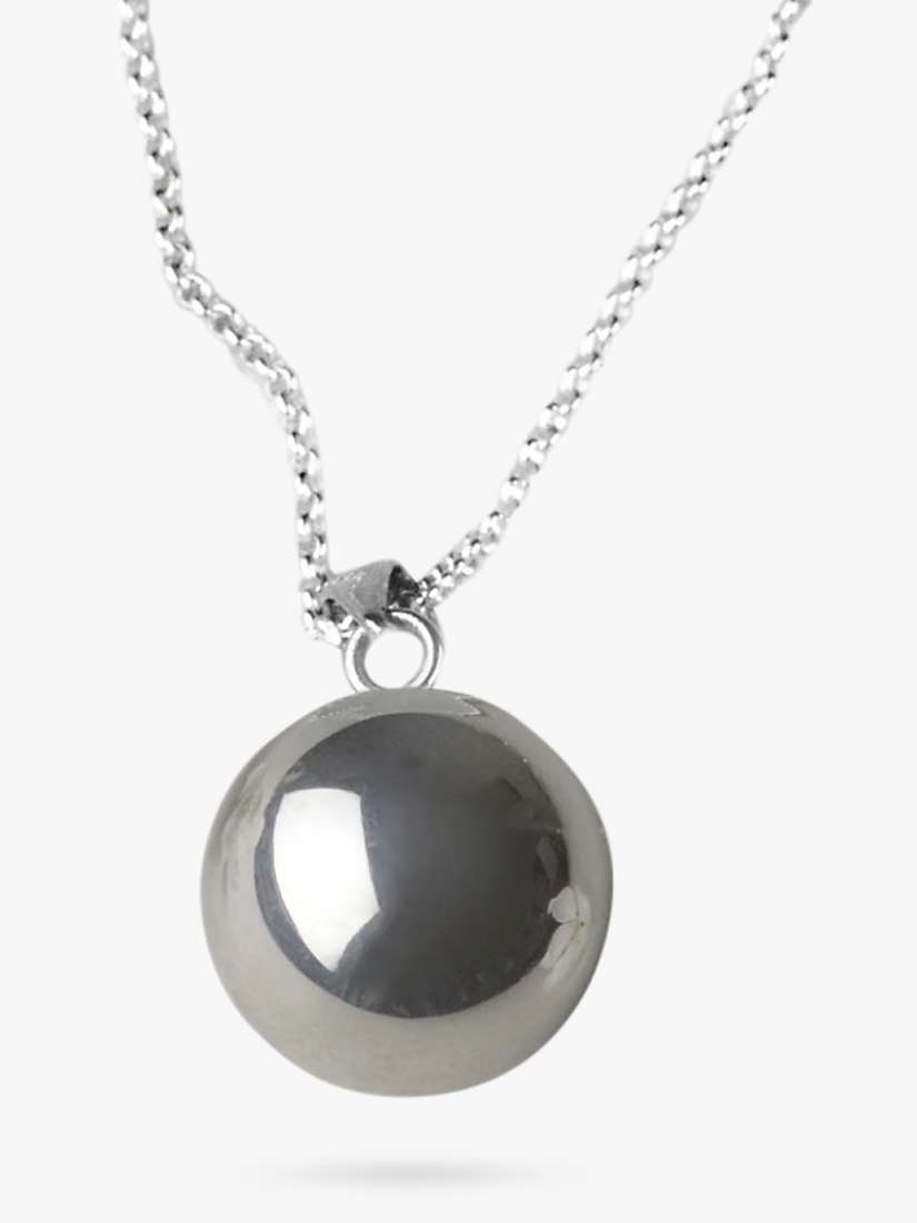 Buy Tales From The Earth Pregnancy Ball Pendant Necklace, Silver Online at johnlewis.com