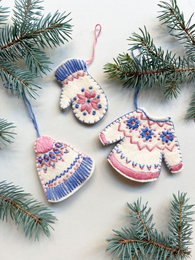 Felt Ornament Kits, Maine Crafts, Down East shop