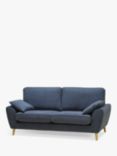 John Lewis Ambleside Large 3 Seater Sofa, Light Leg, Chenille Blue
