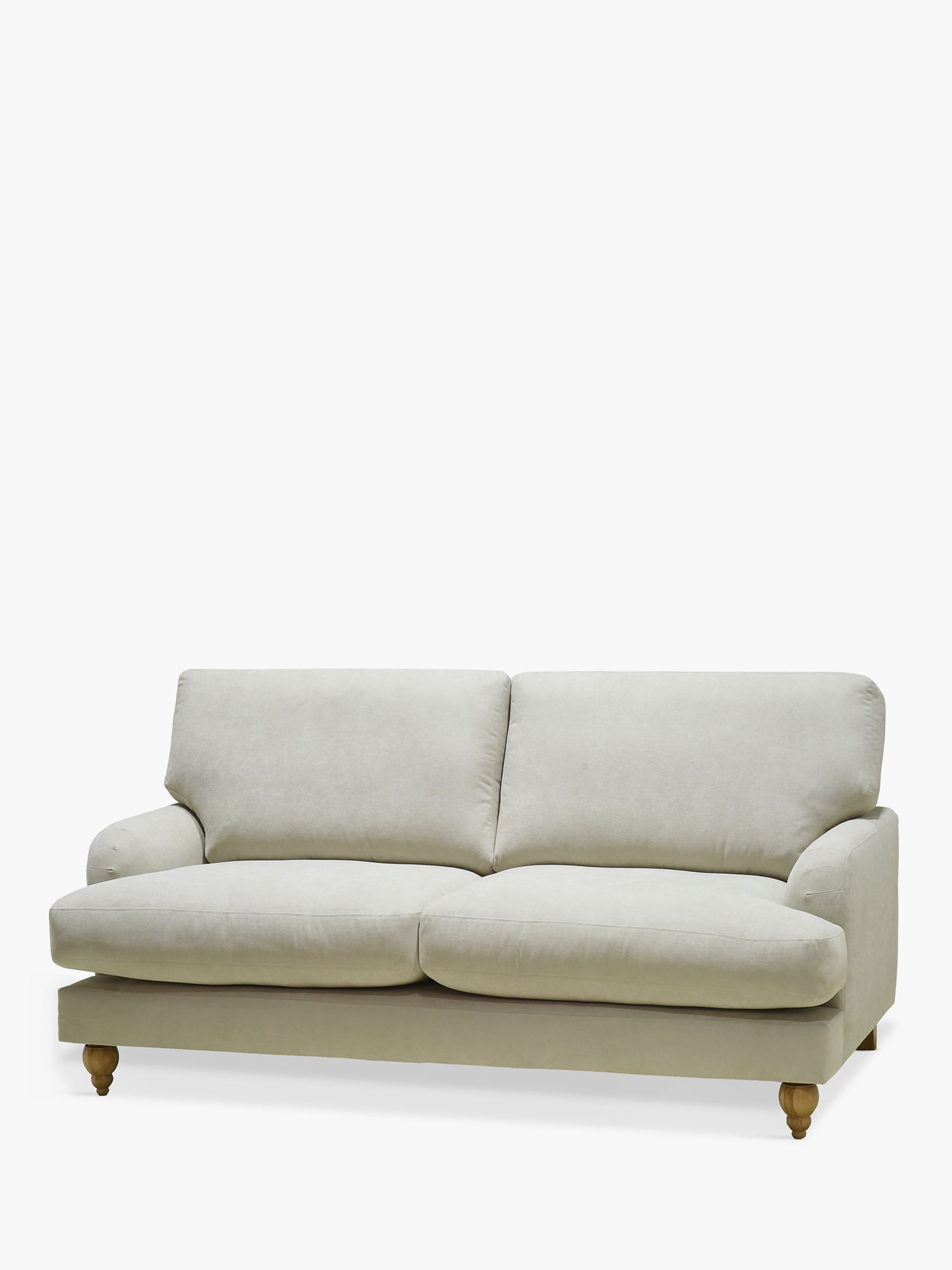 Clover Range, John Lewis Clover Small 2 Seater Sofa, Light Leg, Fine Chenille Natural