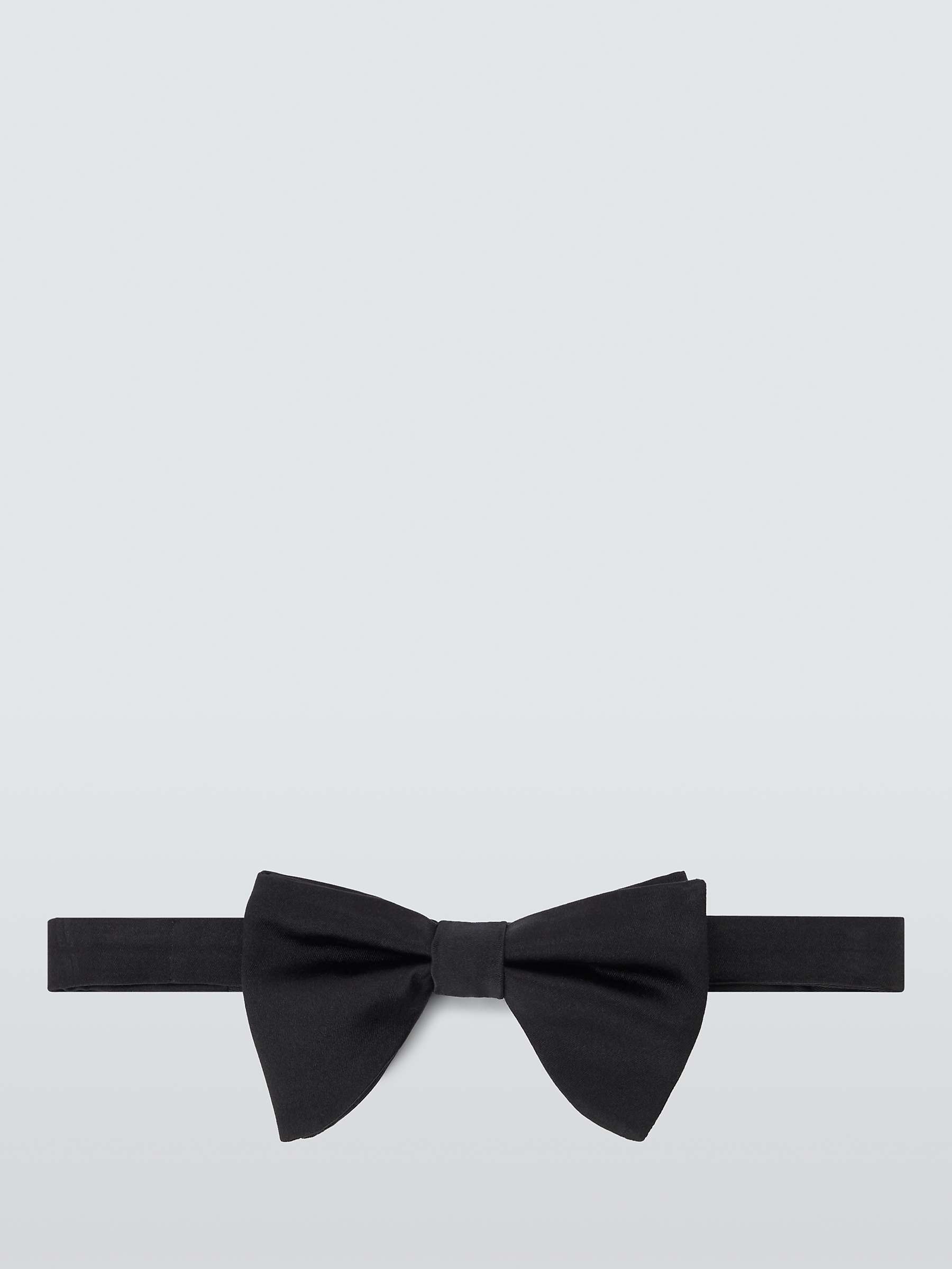 Buy Kin Oversized Ready Tied Silk Blend Bow Tie, Black Online at johnlewis.com