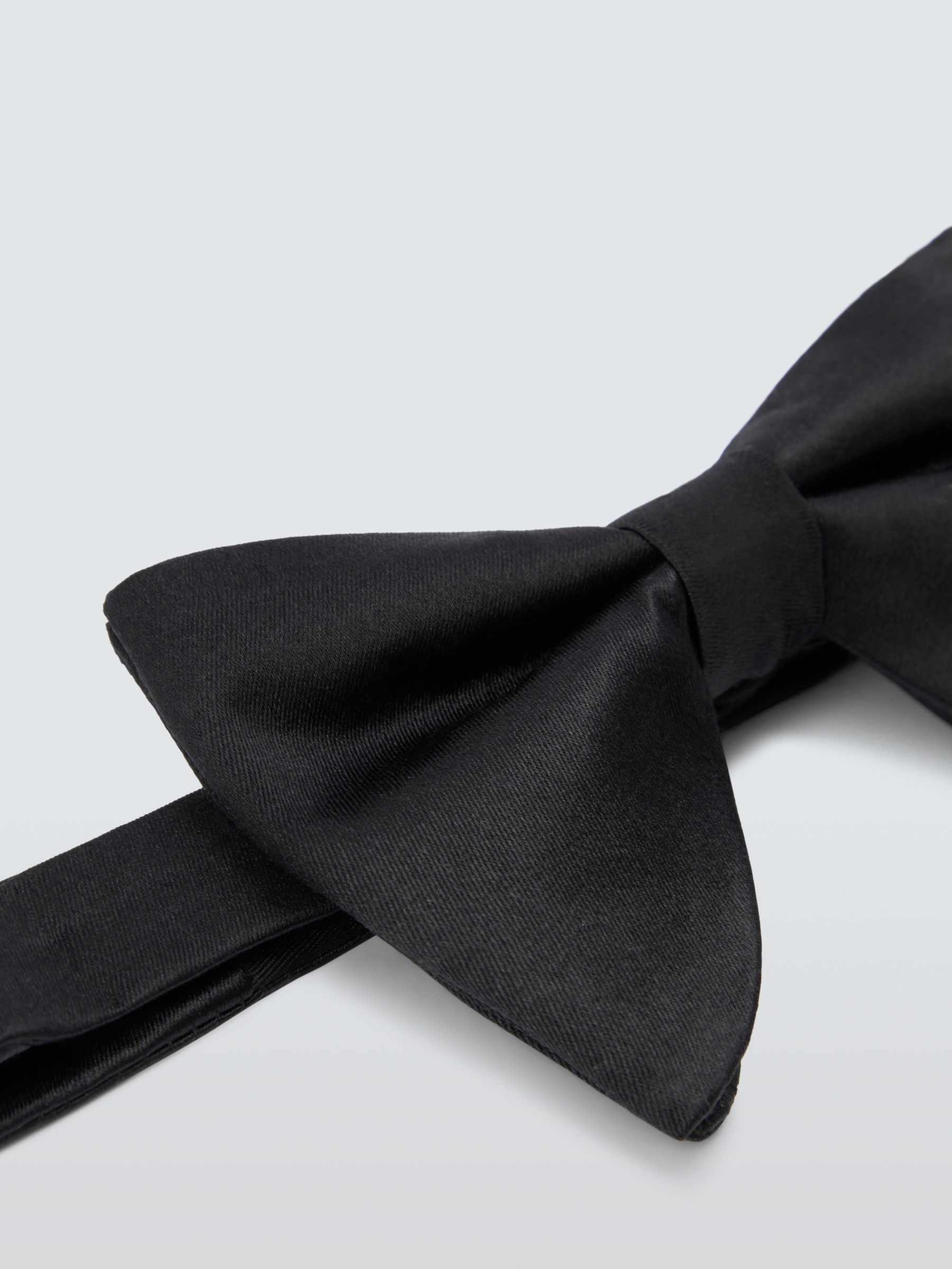 Kin Oversized Ready Tied Silk Blend Bow Tie, Black