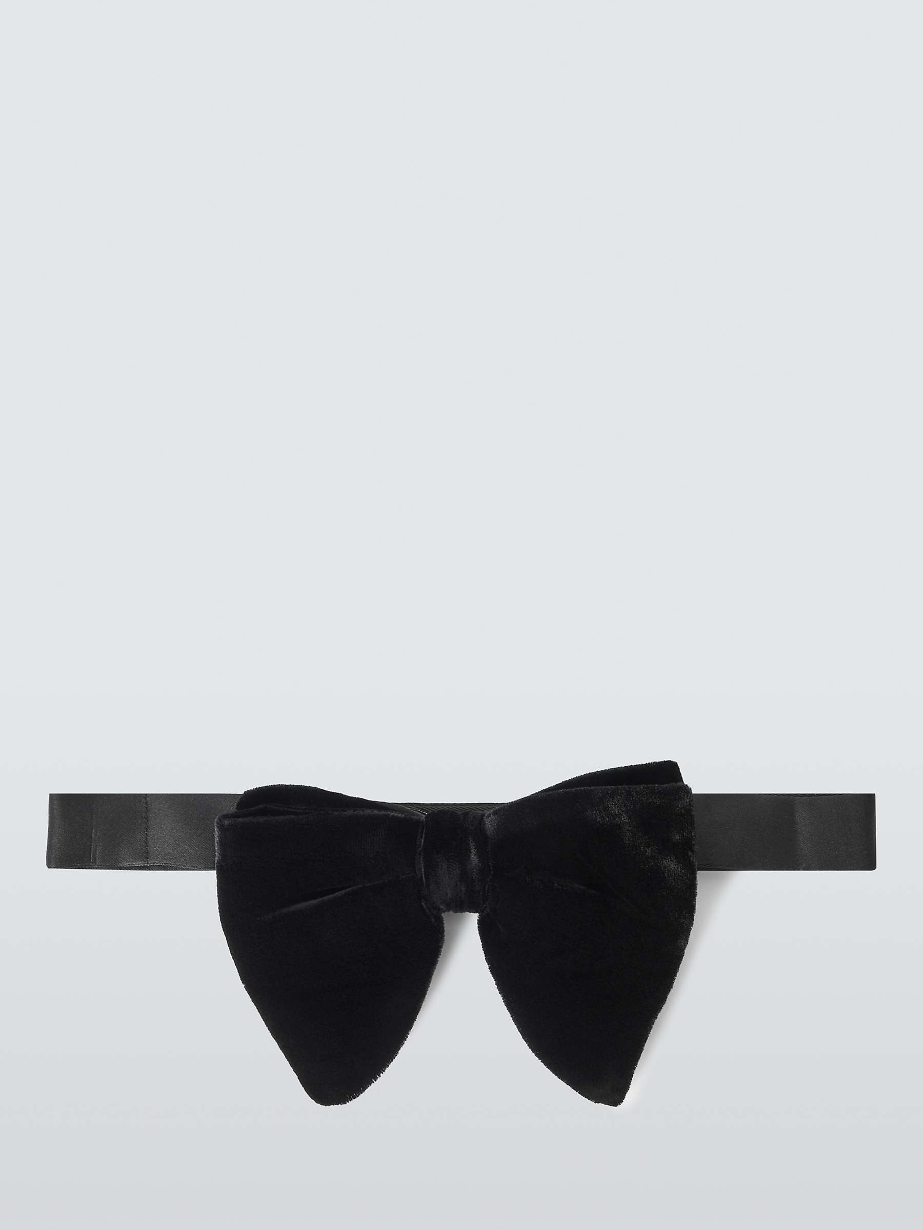 Buy Kin Oversized Ready Tied Velvet Bow Tie, Black Online at johnlewis.com