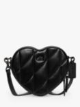 Coach Heart Quilted Cross Body Bag, Black