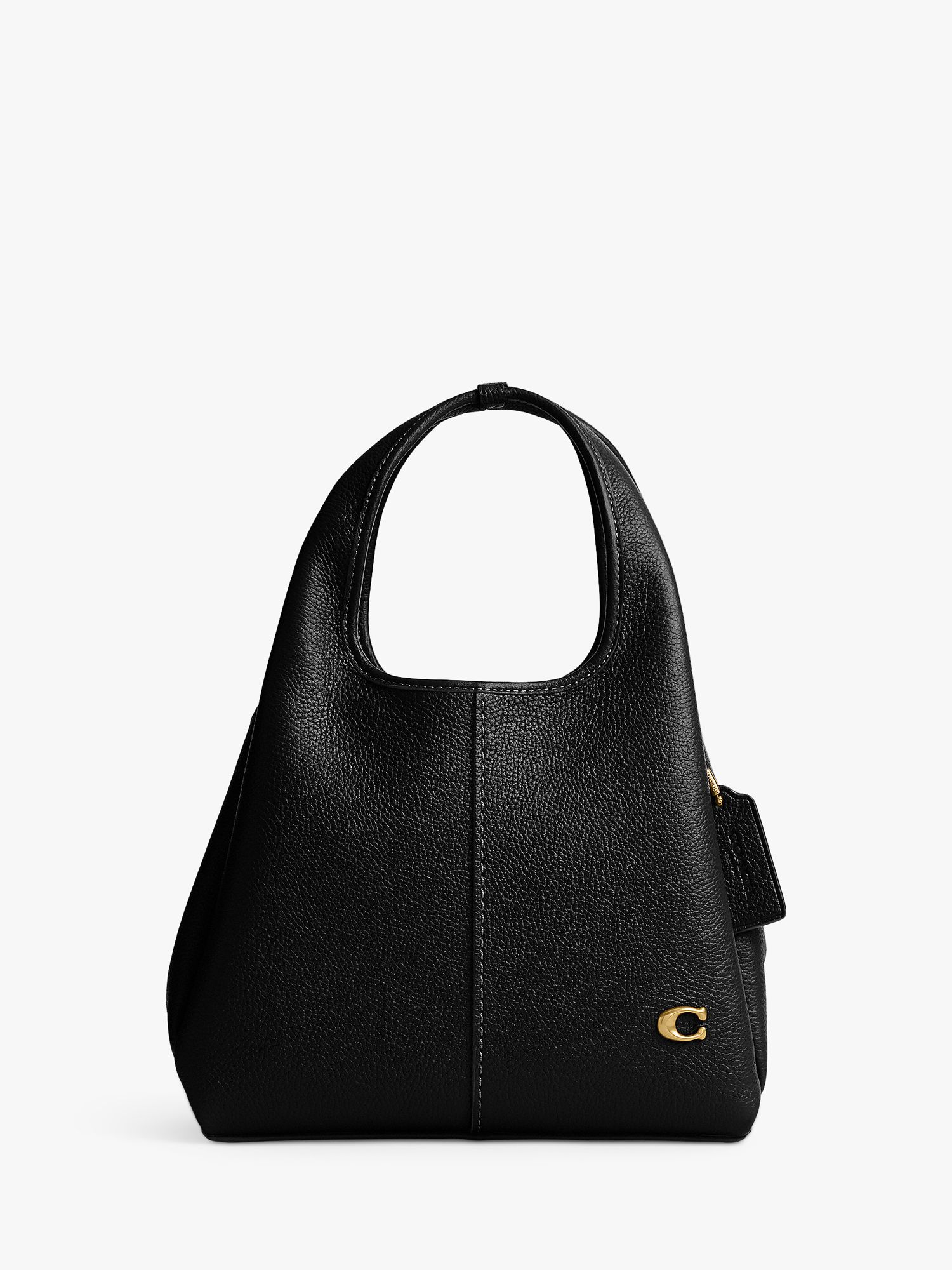 Coach Lana 23 Small Leather Grab Bag, Black at John Lewis & Partners