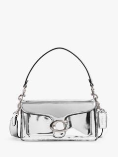 Silver sale coach bag