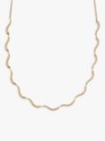 Skagen Wave Chain Necklace, Gold