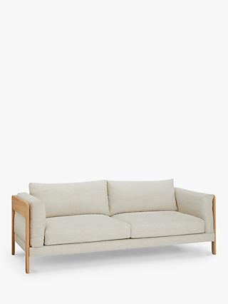 John Lewis Nest Grand 4 Seater Sofa, Light Leg, Natural Boucle