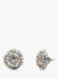 kate spade new york Beaming Bright Cubic Zirconia Stud Earrings, Clear/Silver