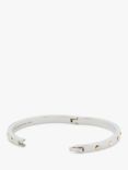 kate spade new york Crystal Clasp Bangle, Silver/Gold