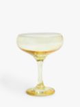John Lewis White Rim Coupe Cocktail Glass, 290ml
