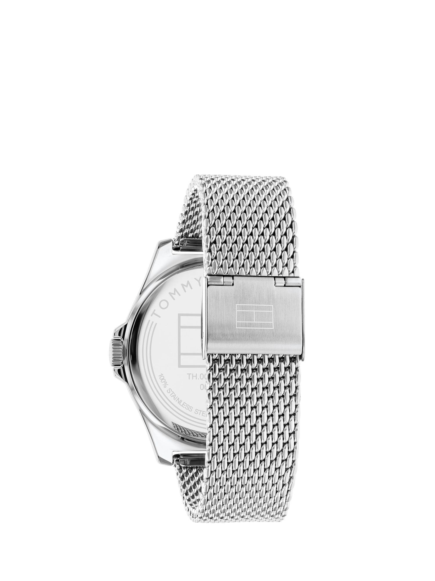 Buy Tommy Hilfiger 1710548 Men's Bracelet Strap Watch, Silver/Green Online at johnlewis.com