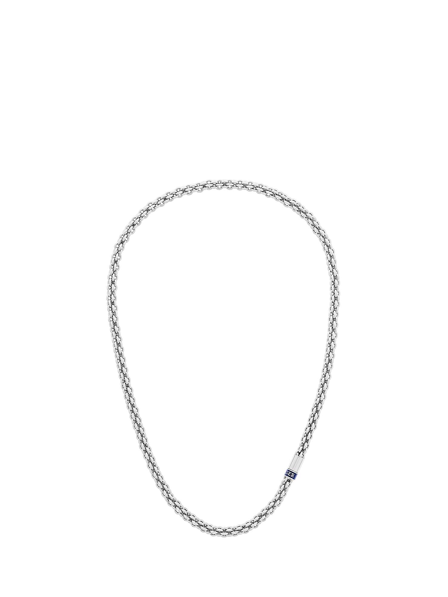 Buy Tommy Hilfiger Men's Interlinked Chain Necklace, Silver Online at johnlewis.com