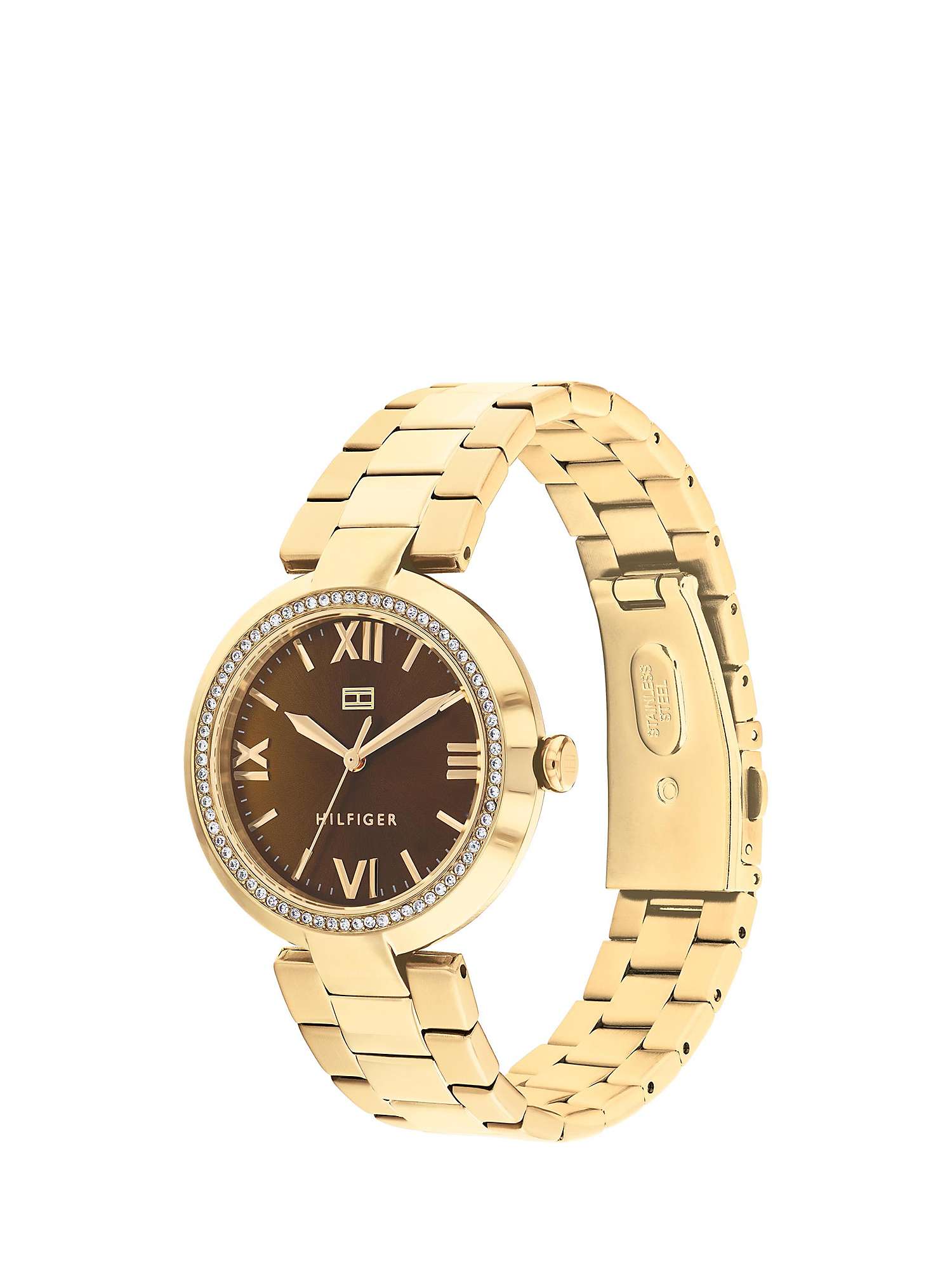 Buy Tommy Hilfiger Women's Crystal Detail Bracelet Strap Watch Online at johnlewis.com