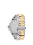 Tommy Hilfiger 1782658 Women's Chronograph Screw Detail Bracelet Strap Watch, Silver/Gold