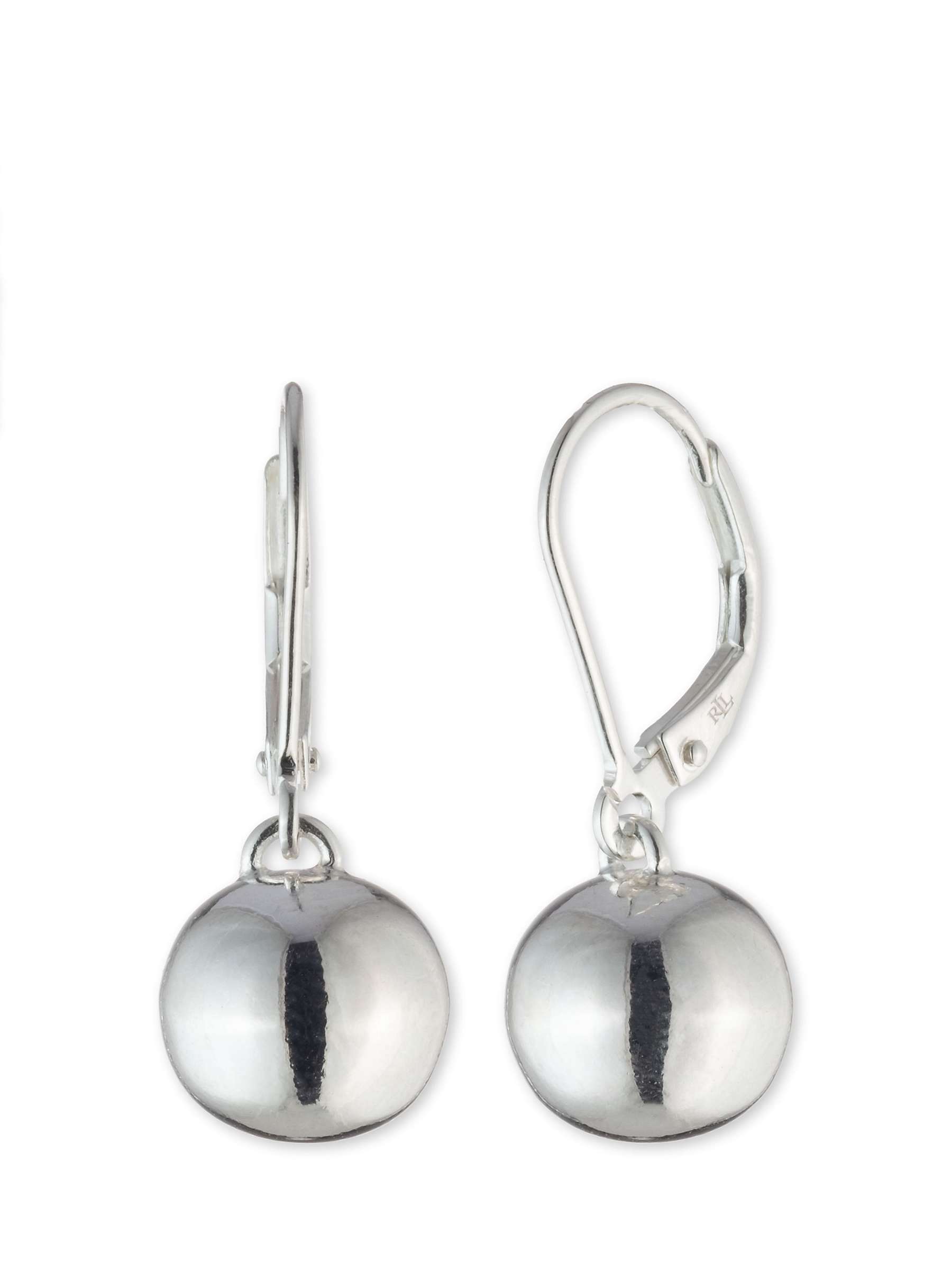 Buy Lauren Ralph Lauren Sterling Silver Ball Drop Earrings, Silver Online at johnlewis.com