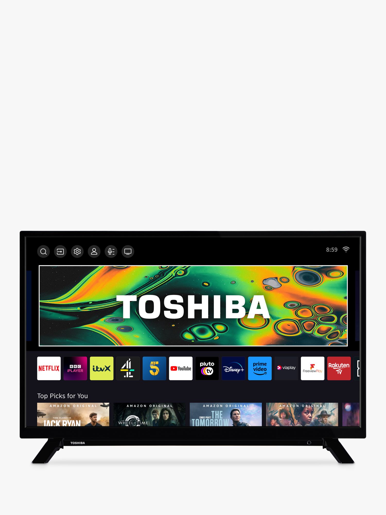 Toshiba 32WV2353DB (2023) LED HDR HD Ready 720p Smart TV, 32 inch with Freeview Play, Black
