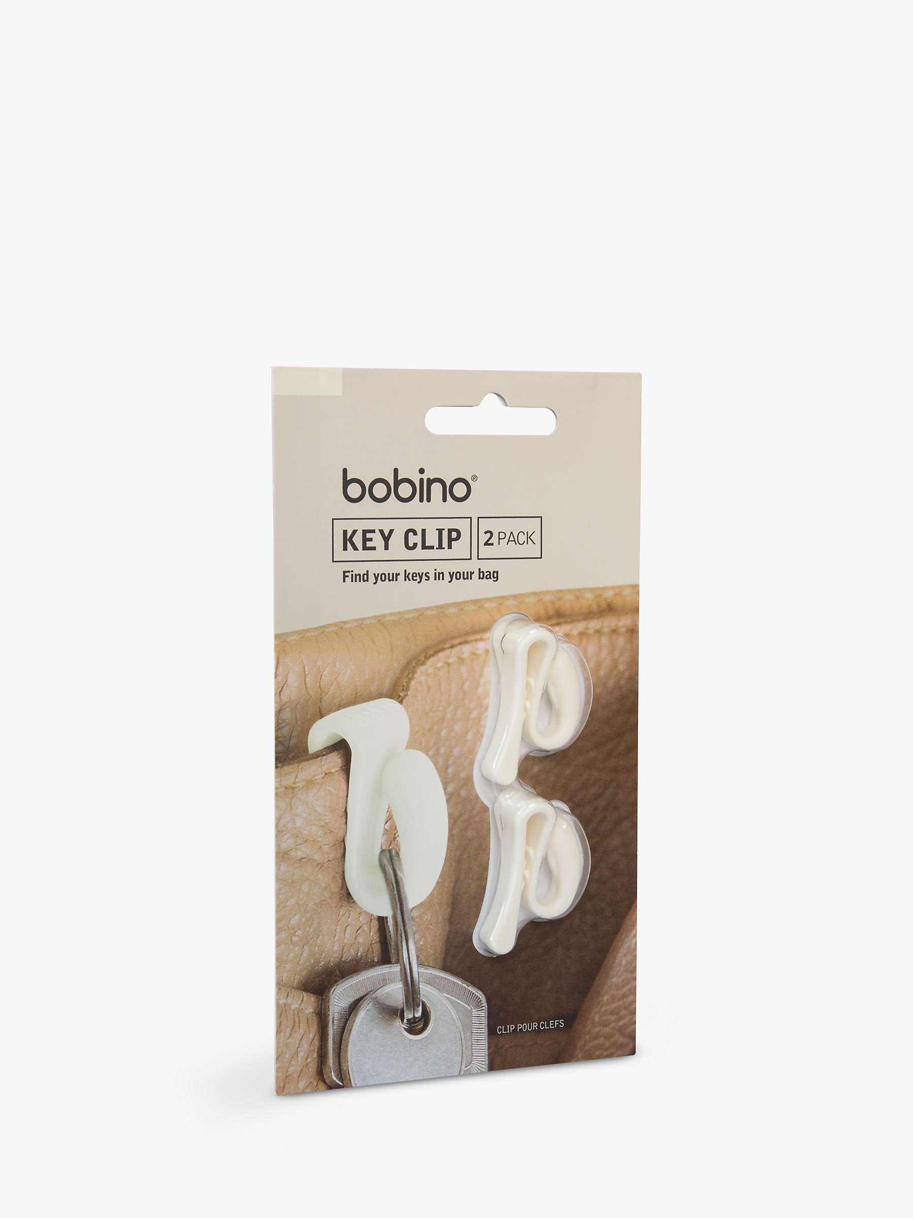 Buy Bobino Key Clip, Pack of 2, Cream Online at johnlewis.com
