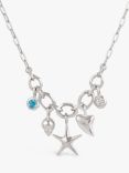 Dinny Hall Thalassa Ocean Treasures Charm Necklace, Silver