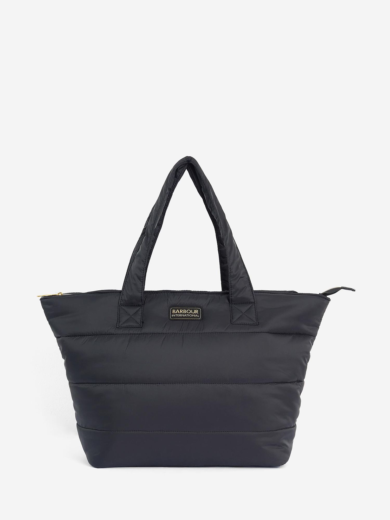 John Lewis ANYDAY Puffy Quilted Tote Bag, Black