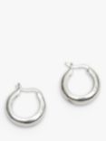 Simply Silver Polished Small Hoop Earrings, Silver
