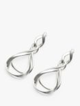 Simply Silver Infinity Earrings, Silver