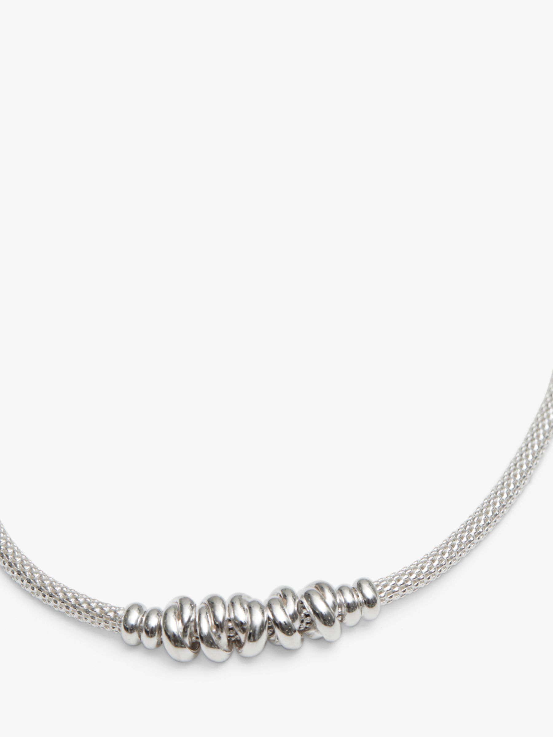 Silver mesh store choker