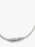 Simply Silver Love Knot Mesh Necklace, Silver