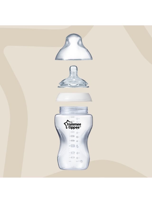 Tommee Tippee Closer to Nature Anti-Colic Baby Bottles with Slow Flow  Teats, Pack of 4