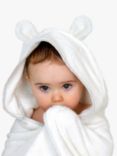Shnuggle Baby Wearable Hooded Bath Towel, White
