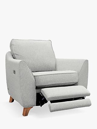 The Sixty Eight Range, G Plan Vintage The Sixty Eight Armchair with Footrest Mechanism, Tweed Cloud