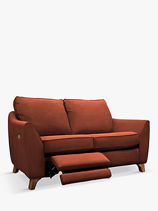 The Sixty Eight Range, G Plan Vintage The Sixty Eight LHF Small 2 Seater Sofa with Single Footrest Mechanism, Plush Umber