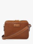 Aspinal of London Plain Weave Leather Camera Bag, Tan
